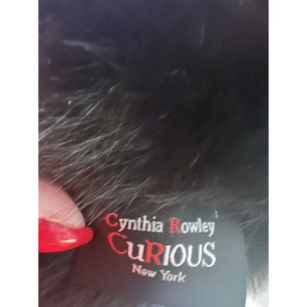 Cynthia Rowley Curious Black Vampire Bat Pillow